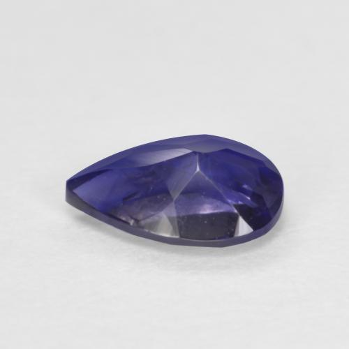 Iolite Bleu foncé naturelle En forme de poire, 0.50 ct, VS-SI