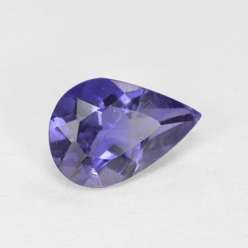 Iolite bleue naturelle en forme de poire, 0,48 ct, VS-SI