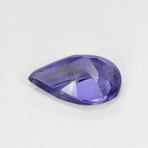 Iolite bleue naturelle en forme de poire, 0,48 ct, VS-SI