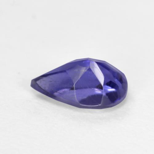 Iolite Bleu foncé naturelle En forme de poire, 0.55 ct, VS-SI