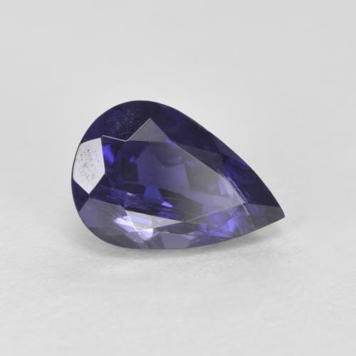 Iolite bleue naturelle en forme de poire, 0,64 ct, VS-SI