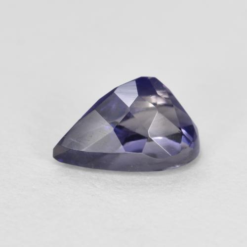Iolite bleue naturelle en forme de poire, 0,64 ct, VS-SI