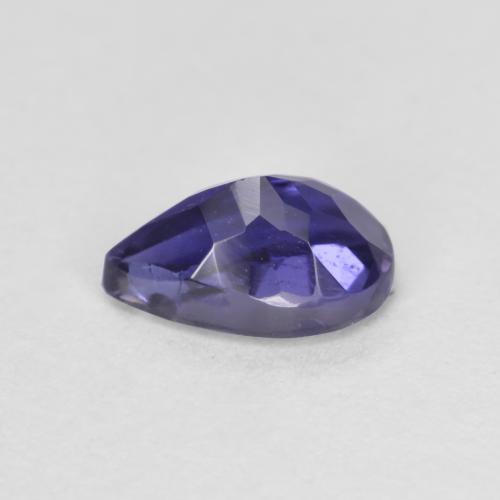 Iolite Bleu foncé naturelle En forme de poire, 0.49 ct, VS-SI