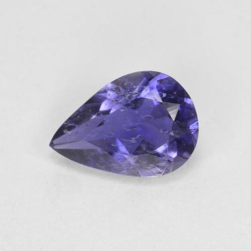 Iolite bleue naturelle en forme de poire, 0,51 ct, VS-SI