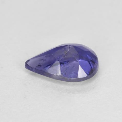 Iolite bleue naturelle en forme de poire, 0,51 ct, VS-SI