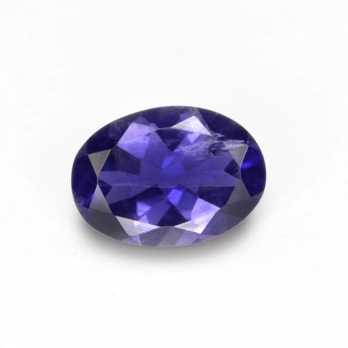 Iolite violet naturelle coupe ovale, 0,59 ct, VS-SI