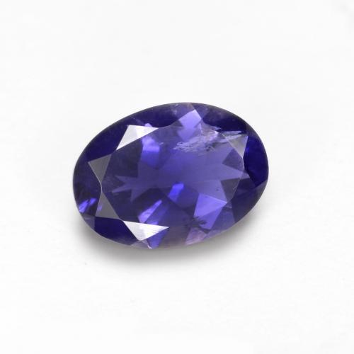 Iolite violet naturelle coupe ovale, 0,59 ct, VS-SI