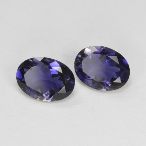 Achetez naturel 1.18ct Pourpre bleuté foncé Iolite gems, Coupe ovale, En provenance Madagascar chez GemSelect. En stock, livraison internationale!