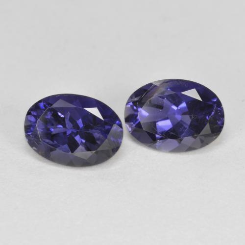 Achetez naturel 1.37ct Violet aubergine Iolite gems, Coupe ovale, En provenance Madagascar chez GemSelect. En stock, livraison internationale!