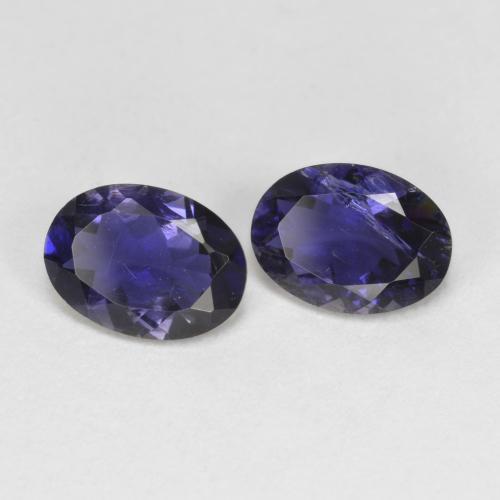 Achetez naturel 1,27ct violet iolite gems, coupe ovale, en provenance madagascar chez gemselect. en stock, livraison internationale!