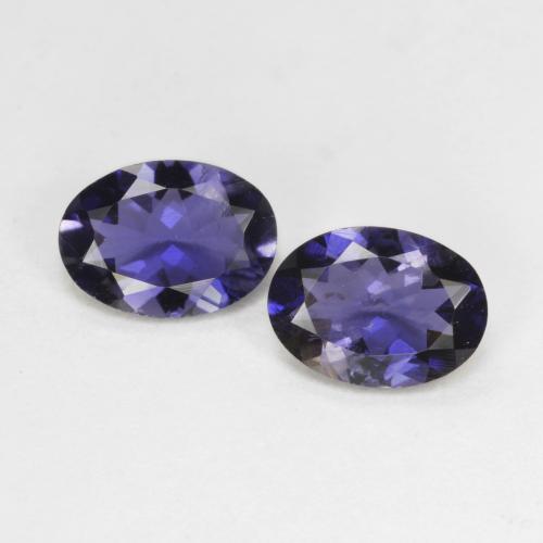 Achetez naturel 1.10ct Violet foncé Iolite gems, Coupe ovale, En provenance Madagascar chez GemSelect. En stock, livraison internationale!