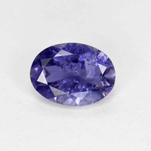 Iolite Pourpre bleuté foncé naturelle Coupe ovale, 0.67 ct, VS-SI