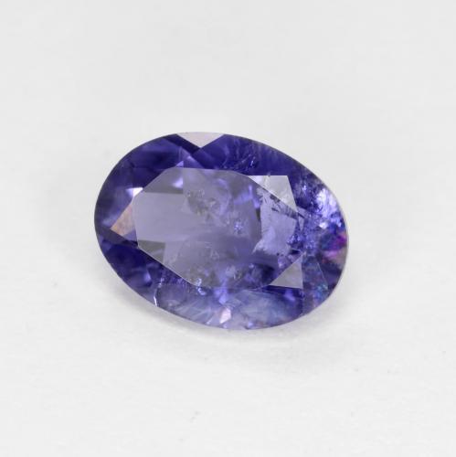 Iolite Pourpre bleuté foncé naturelle Coupe ovale, 0.67 ct, VS-SI