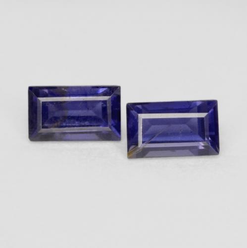 Achetez naturel 0,61ct pourpre bleuté foncé iolite gems, baguette, en provenance madagascar chez gemselect. en stock, livraison internationale!