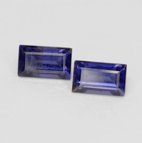 Achetez naturel 0,61ct pourpre bleuté foncé iolite gems, baguette, en provenance madagascar chez gemselect. en stock, livraison internationale!