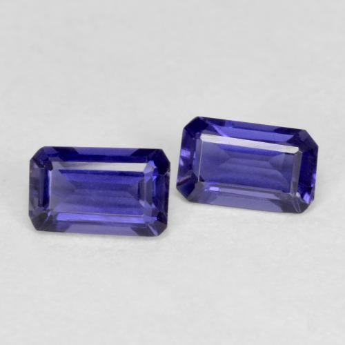 Achetez naturel 0,51ct violet iolite gems, taille émeraude, en provenance madagascar chez gemselect. en stock, livraison internationale!