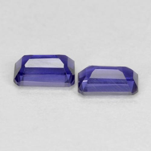 Achetez naturel 0,51ct violet iolite gems, taille émeraude, en provenance madagascar chez gemselect. en stock, livraison internationale!