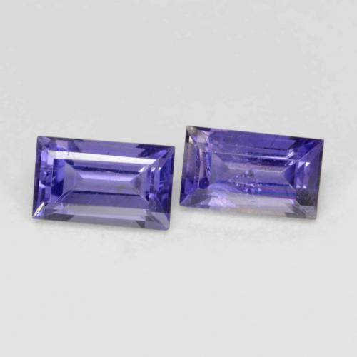 Achetez naturel 0.59ct Violet foncé Iolite gems, Baquette, En provenance Madagascar chez GemSelect. En stock, livraison internationale!