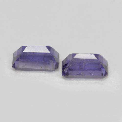 Achetez naturel 0,58ct violet iolite gems, taille émeraude, en provenance madagascar chez gemselect. en stock, livraison internationale!