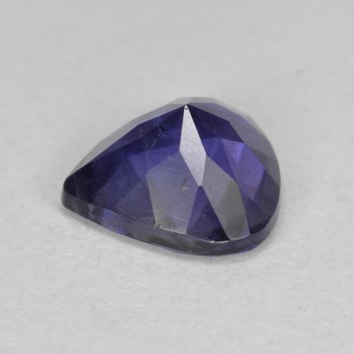 Iolite Violet foncé naturelle En forme de poire, 0.80 ct, VS-SI