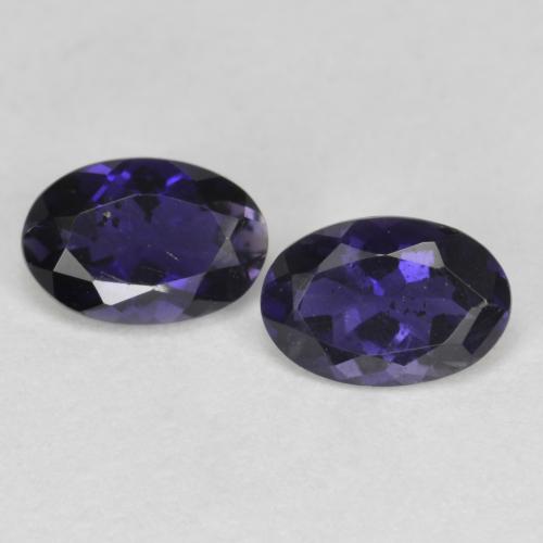 Achetez naturel 0.73ct Violet foncé Iolite gems, Coupe ovale, En provenance Madagascar chez GemSelect. En stock, livraison internationale!