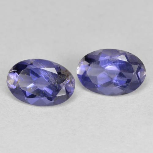 Achetez naturel 0.76ct Pourpre bleuté foncé Iolite gems, Coupe ovale, En provenance Madagascar chez GemSelect. En stock, livraison internationale!