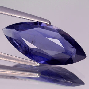 Iolite violet naturelle marquise, 2,98 ct, VS-SI