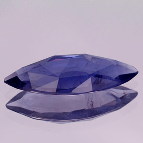 Iolite violet naturelle marquise, 2,98 ct, VS-SI
