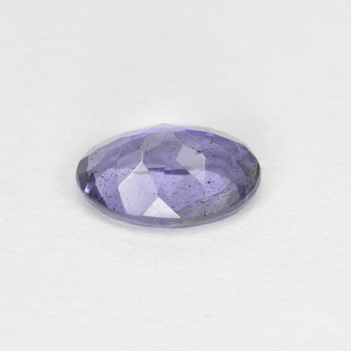 Iolite bleue naturelle coupe ovale, 0,38 ct, VS-SI