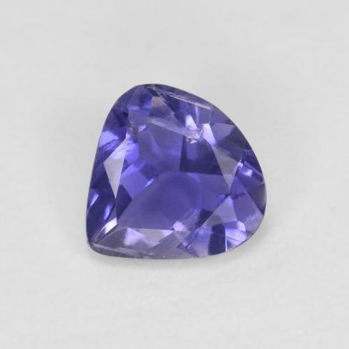 Iolite violet naturelle en forme de poire, 0,43 ct, VS-SI