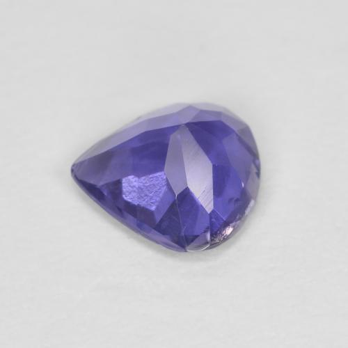 Iolite violet naturelle en forme de poire, 0,43 ct, VS-SI