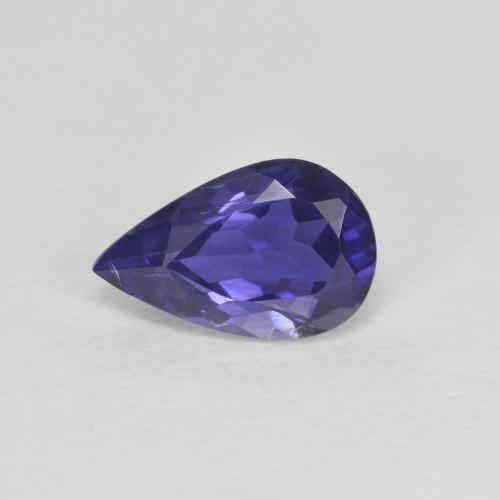 Iolite violet naturelle en forme de poire, 0,67 ct, VS-SI