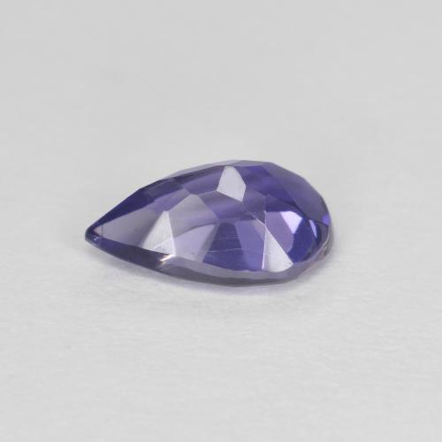 Iolite violet naturelle en forme de poire, 0,67 ct, VS-SI