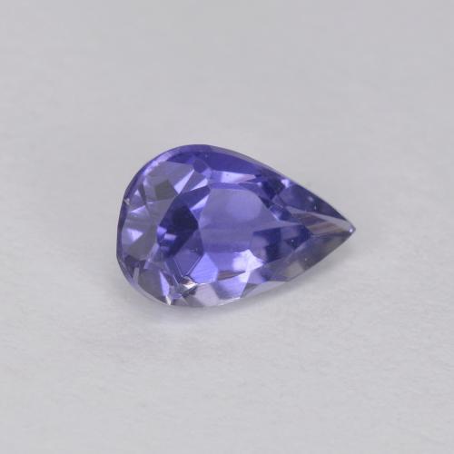 Iolite bleue naturelle en forme de poire, 0,34 ct, VVS-VS