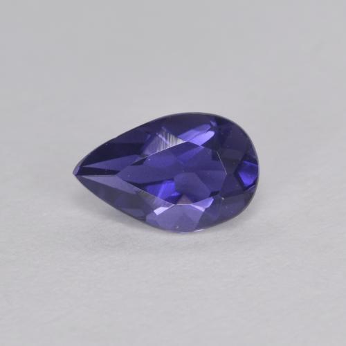 Iolite Bleu minuit naturelle En forme de poire, 0.38 ct, VVS-VS