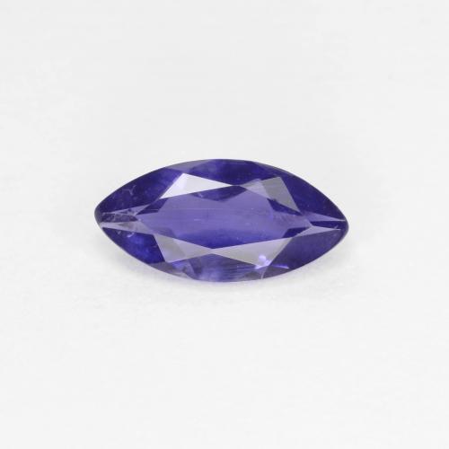 Iolite bleue naturelle marquise, 0,44 ct, VS