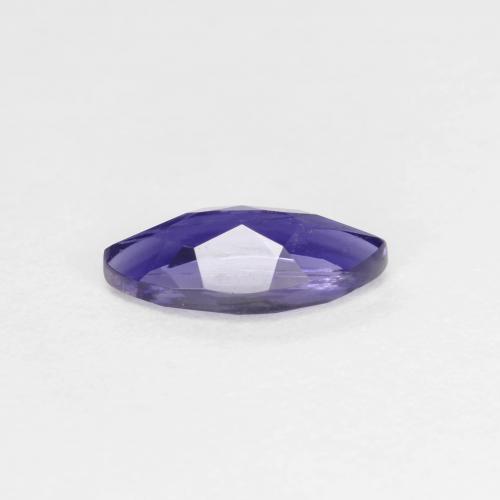 Iolite bleue naturelle marquise, 0,44 ct, VS