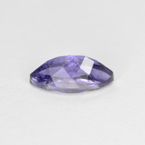 Iolite bleue naturelle marquise, 0,56 ct, SI