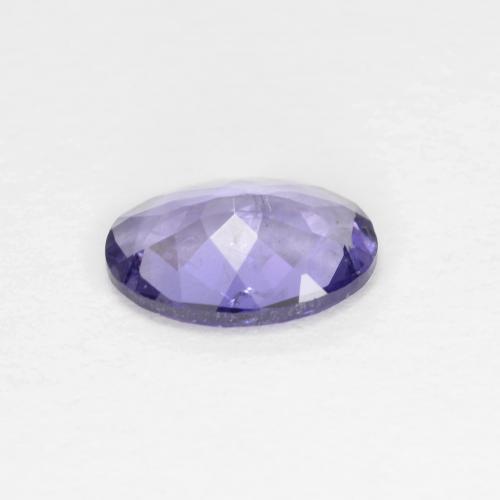 Iolite bleue naturelle coupe ovale, 0,48 ct, SI