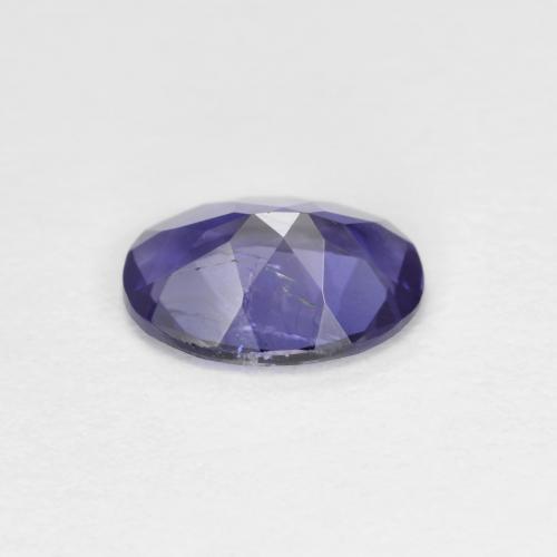 Iolite pourpre bleuté foncé naturelle coupe ovale, 0,52 ct, SI