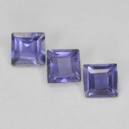 Achetez naturel 0,23ct violet iolite gems, carré, en provenance madagascar chez gemselect. en stock, livraison internationale!