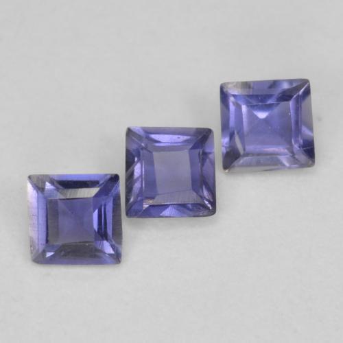 Achetez naturel 0,23ct violet iolite gems, carré, en provenance madagascar chez gemselect. en stock, livraison internationale!