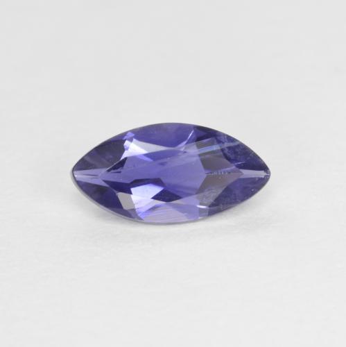 Iolite violet naturelle marquise, 0,46 ct, VS