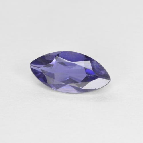 Iolite violet naturelle marquise, 0,46 ct, VS