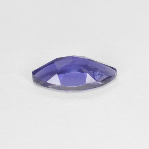 Iolite violet naturelle marquise, 0,46 ct, VS
