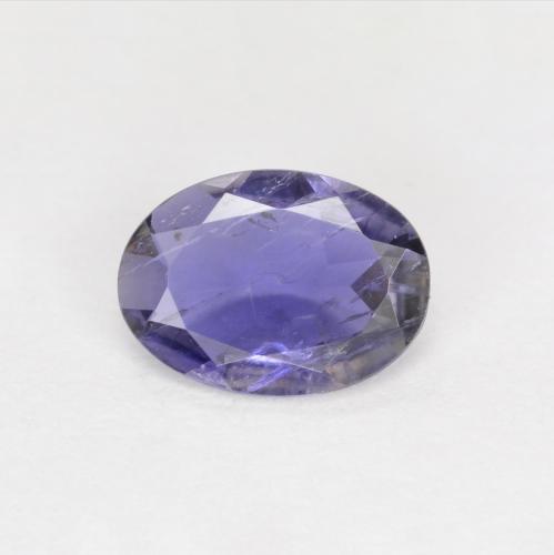 Iolite violet naturelle coupe ovale, 0,44 ct, VS-SI