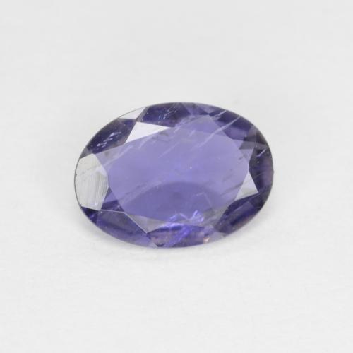 Iolite violet naturelle coupe ovale, 0,44 ct, VS-SI