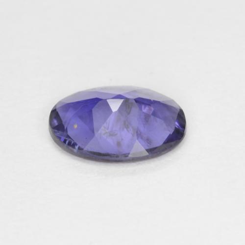 Iolite violet naturelle coupe ovale, 0,44 ct, VS-SI