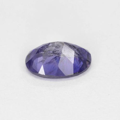 Iolite Pourpre bleuté foncé naturelle Coupe ovale, 0.66 ct, VS-SI