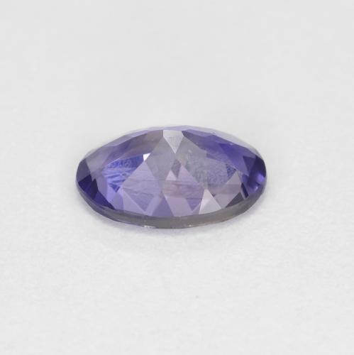 Iolite pourpre intense naturelle coupe ovale, 0,55 ct, VS